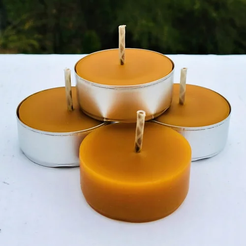 Podgrzewacze, świeczki tealight ze wosku pszczelego - 30 sztuk - zdjęcie 2